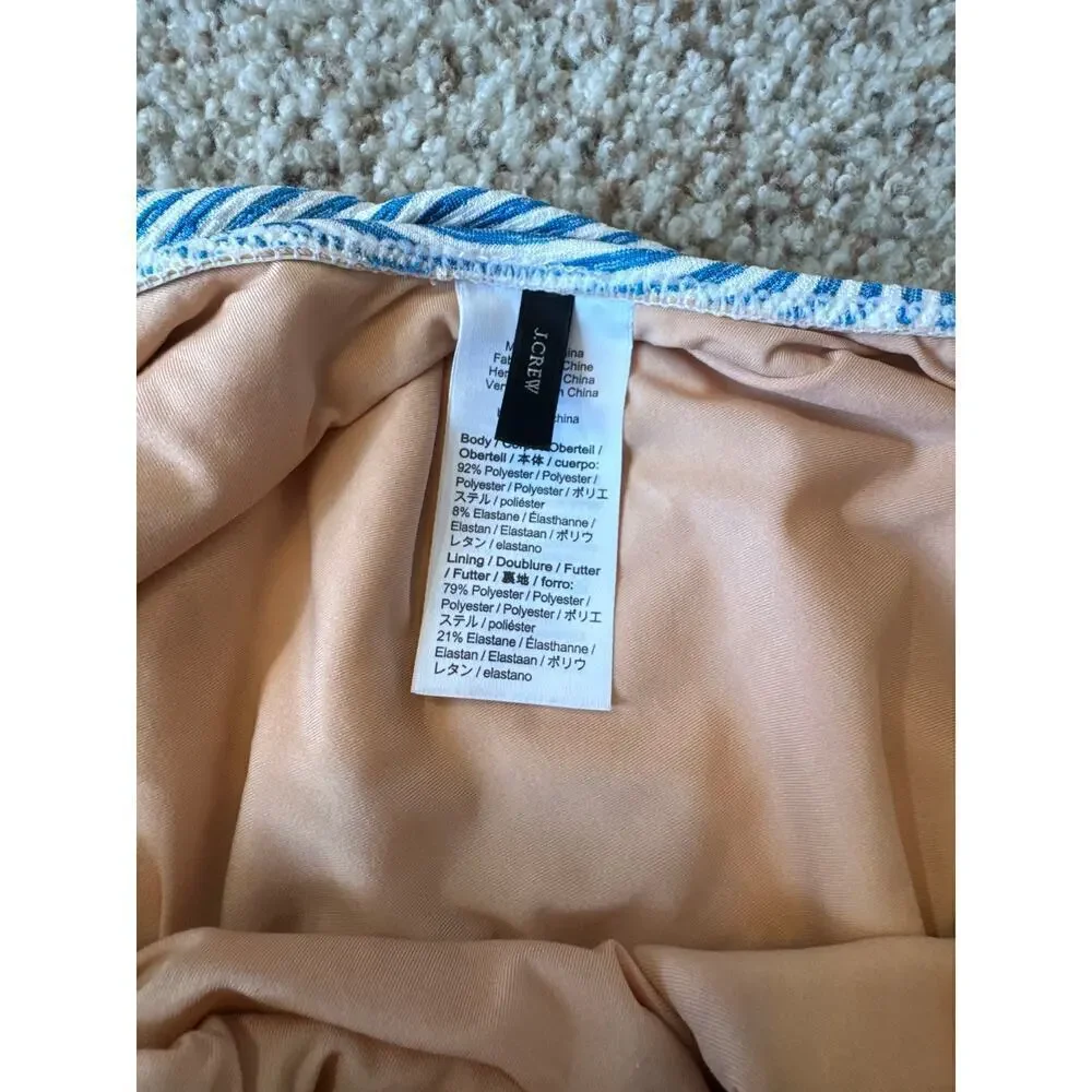 J. CREW Women's Swim suit/Bathing Suit, size 16, Blue & White striped